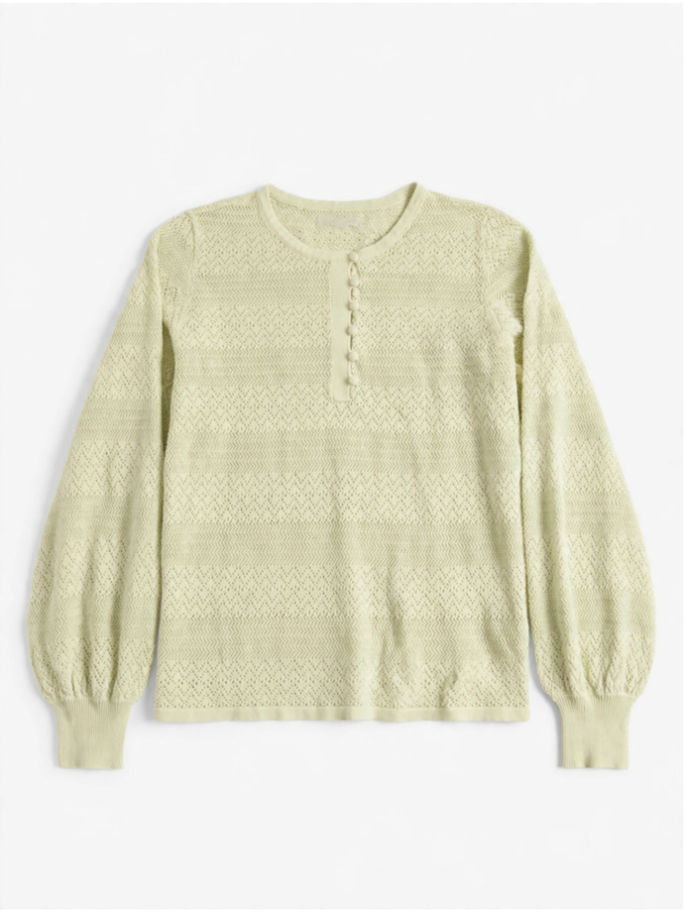 Women's Ryegrass Crew Neck Sweater Size L Light Green Knit Pullover